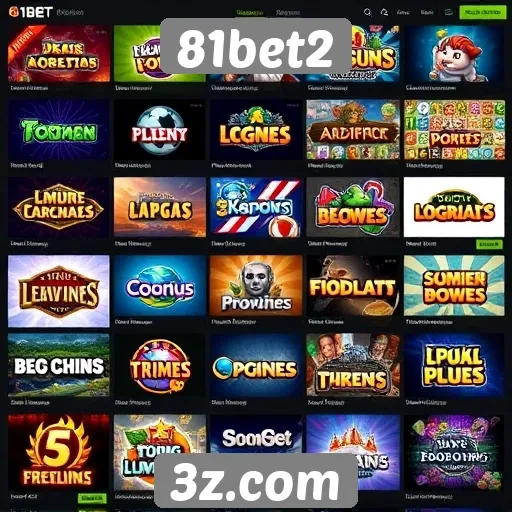 Estudo sobre a variedade de jogos oferecidos no 81bet2