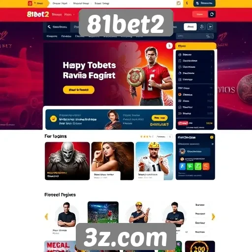 Usabilidade e design do site 81bet2